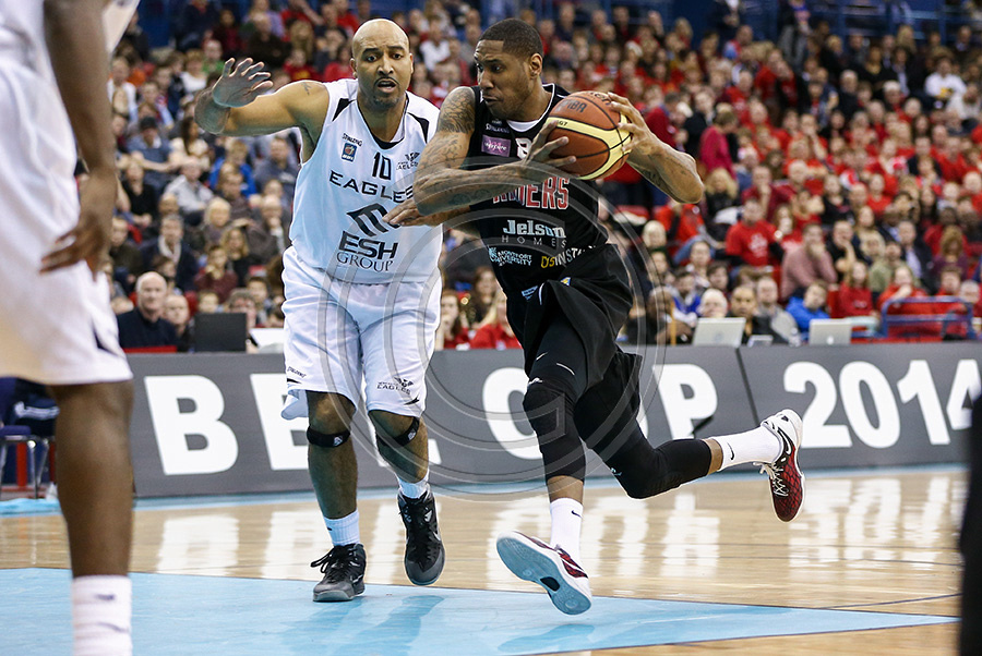 Two BBL legends (Charles Smith and Drew Sullivan) go head-to-head in BBL Cup Final 2014 in front of a almost sell out NIA in Birmingham as Leicester Riders and Newcastle Eagles played for the seasons first Trophy.