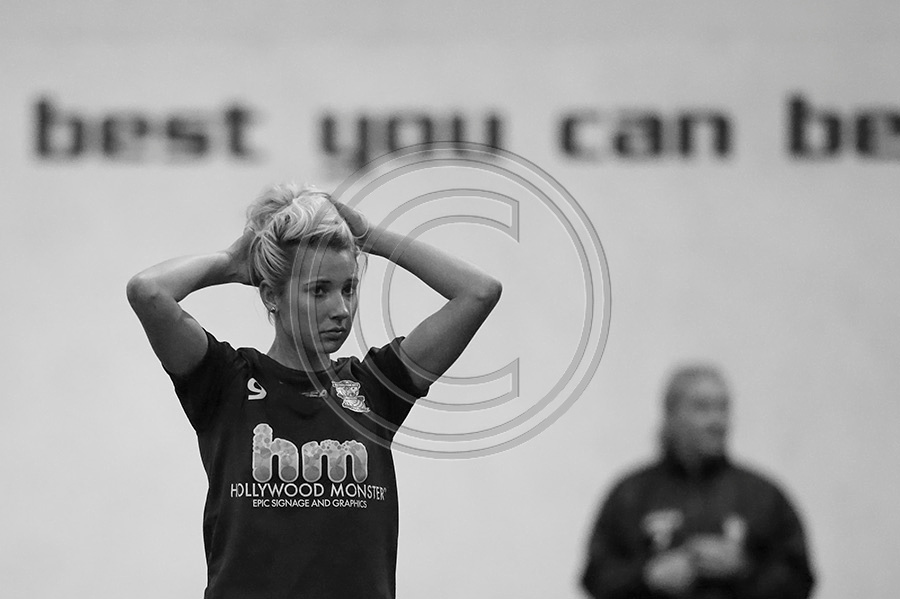 Kirsty Linnett of Birmingham City Ladies FC at the teams first pre-season training in January 2014